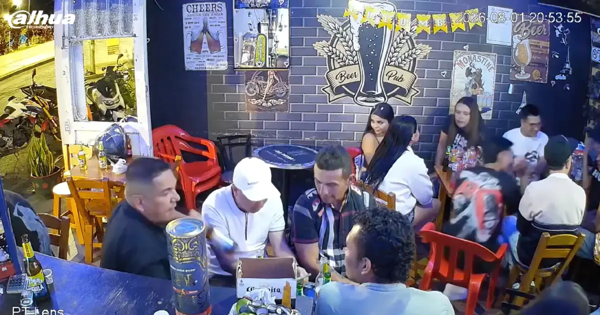 En video quedó registrado ataque sicarial en Fusagasugá que dejó dos personas muertas